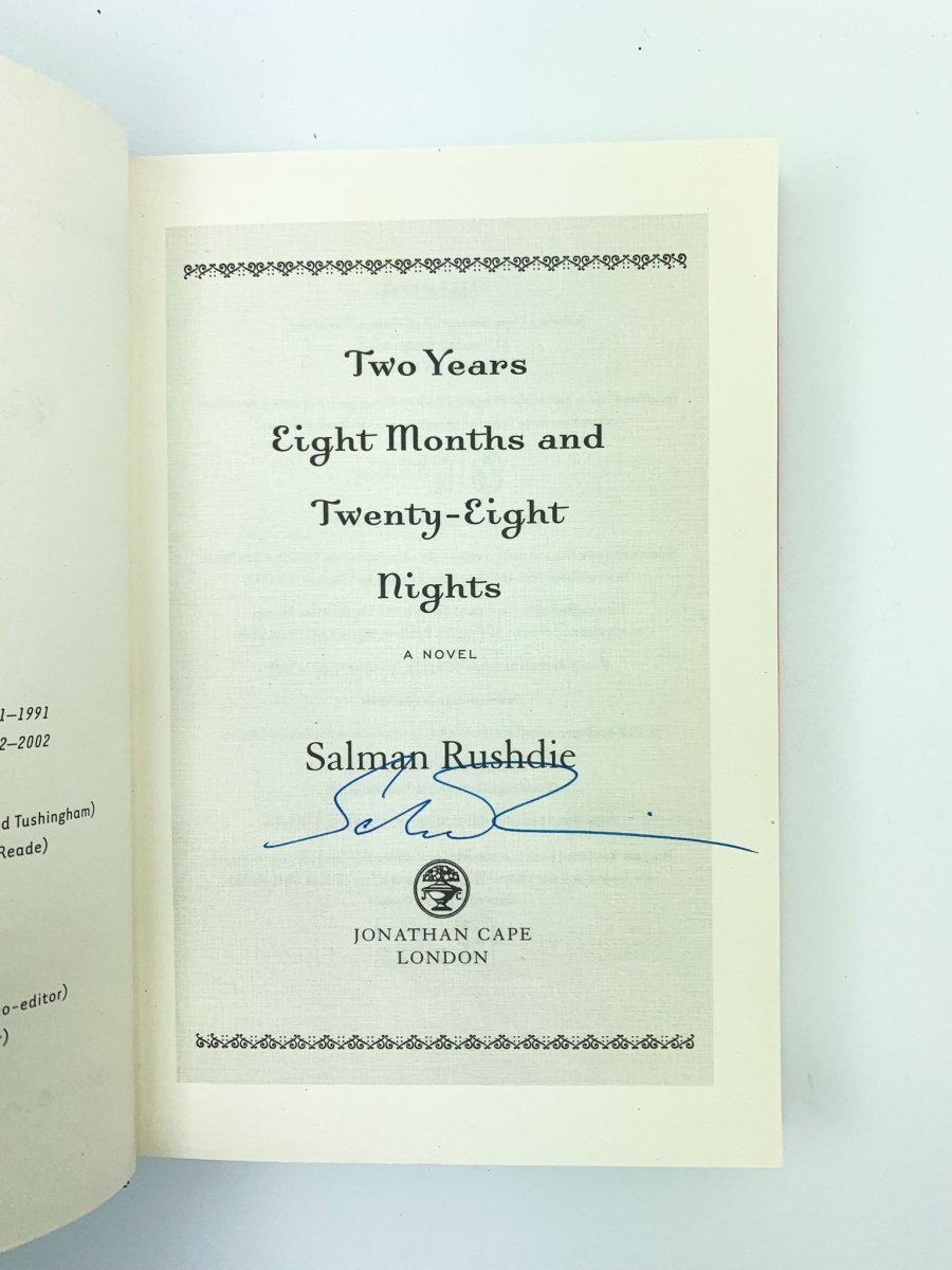 Rushdie, Salman - Two Years Eight Months and Twenty Eight Nights - SIGNED | image3