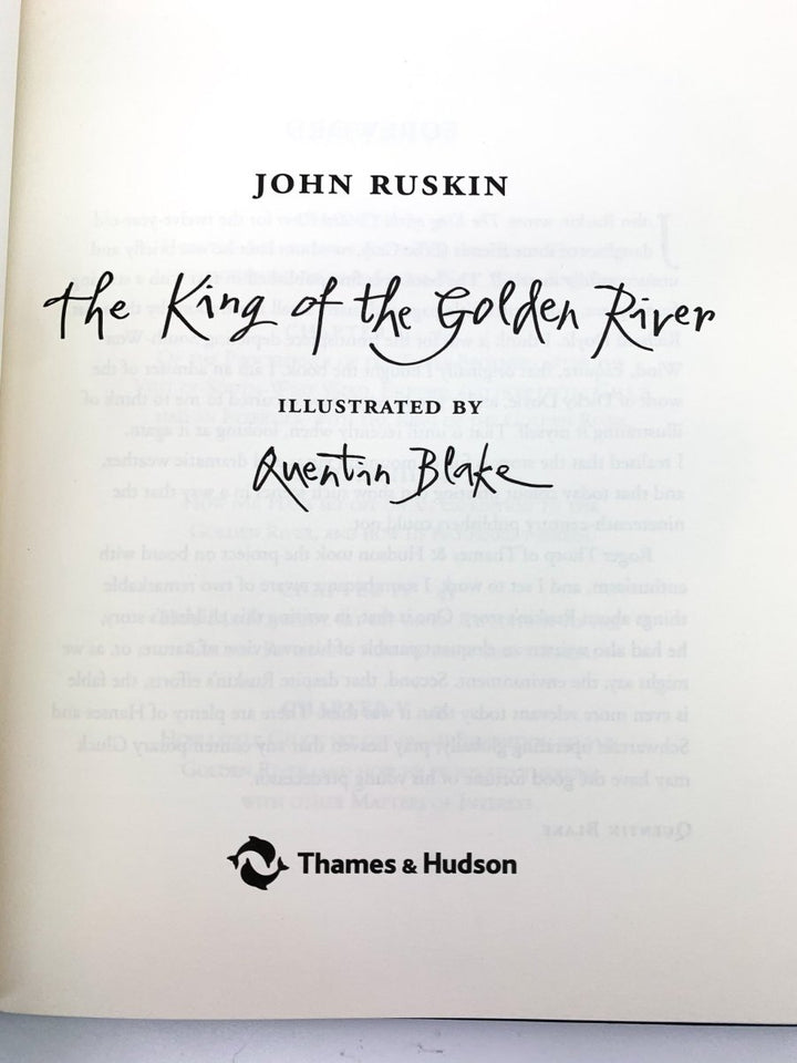 Ruskin, John - The King of the Golden River - Signed by Quentin Blake - SIGNED | image4