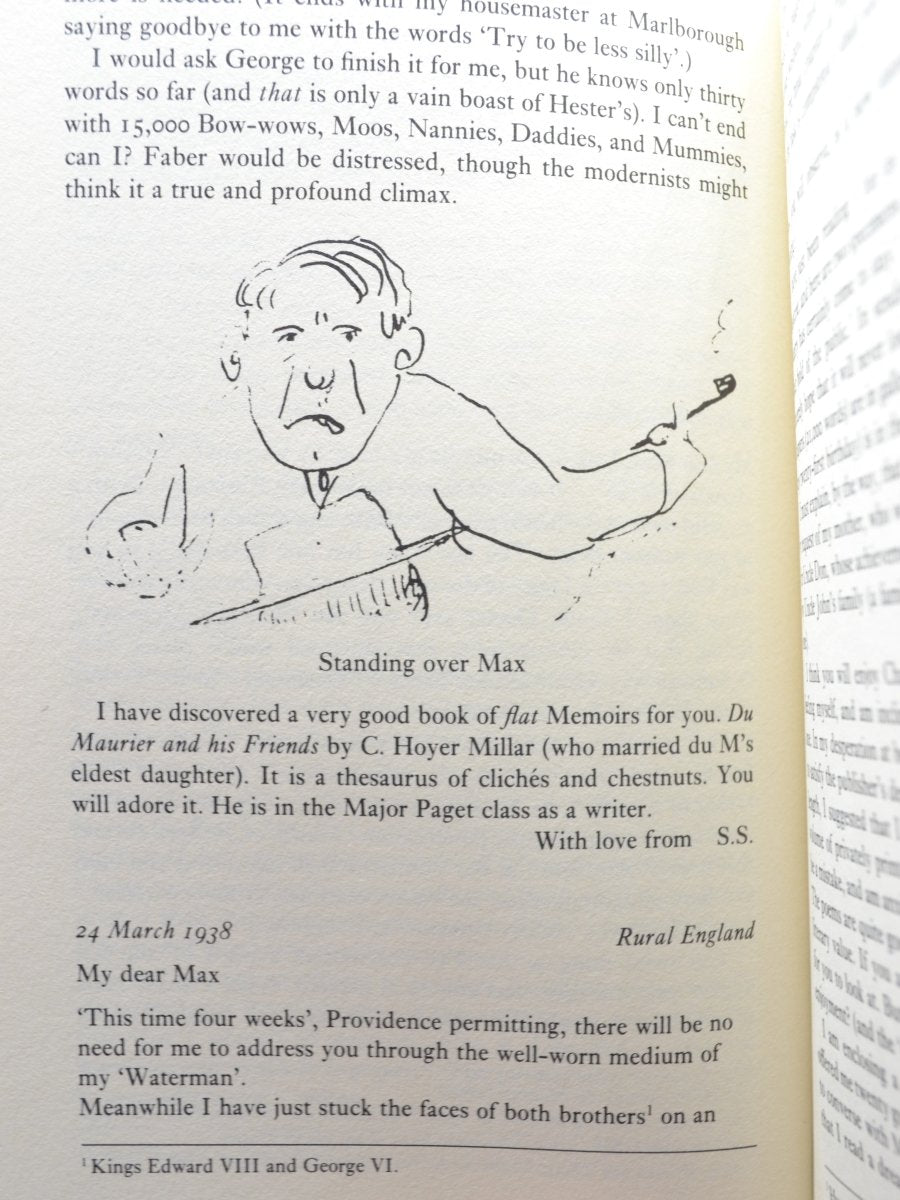 Sassoon, Siegfried - Siegfried Sassoon's Letters to Max Beerbohm & a few answers ( George Dannatt's copy ) | back cover