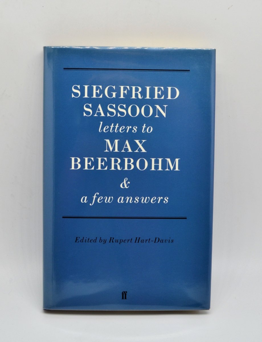 Sassoon, Siegfried - Siegfried Sassoon's Letters to Max Beerbohm & a few answers ( George Dannatt's copy ) | front cover