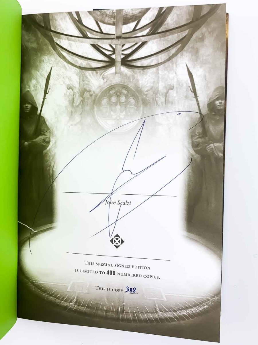 Scalzi, John - The God Engines - SIGNED | signature page