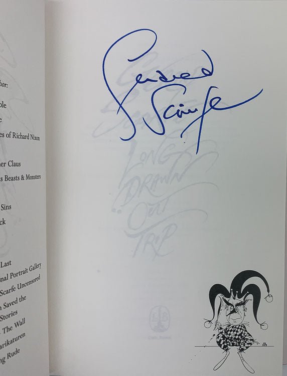 Scarfe, Gerald - Long Drawn Out Trip - SIGNED | signature page