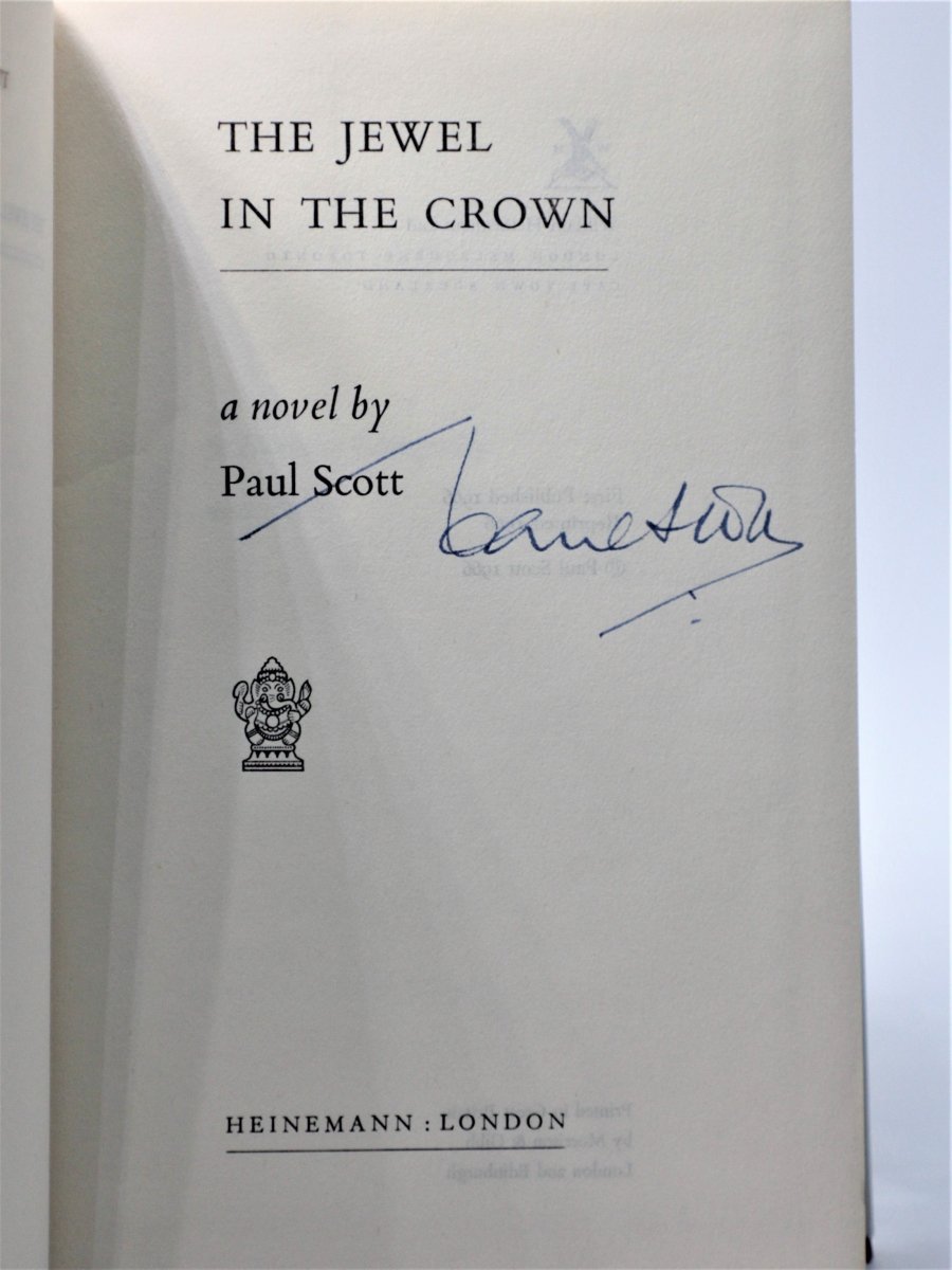 Scott, Paul - The Jewel in the Crown ( SIGNED COPY ) | back cover