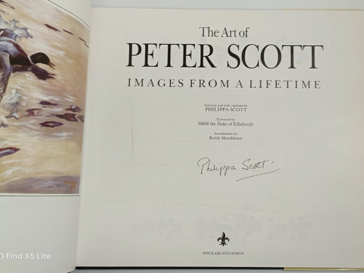 Scott, Phillipa - The Art of Peter Scott : Images from a Lifetime - SIGNED | signature page