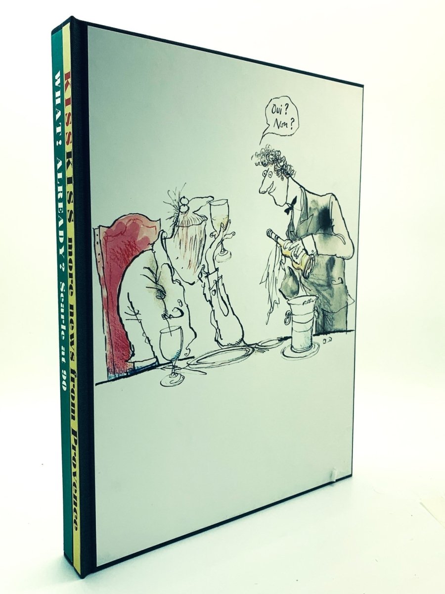 Searle, Ronald - What ! Already ? Searle at Ninety & Kiss Kiss News from Provence (2 volumes in a slipcase) - SIGNED | pages