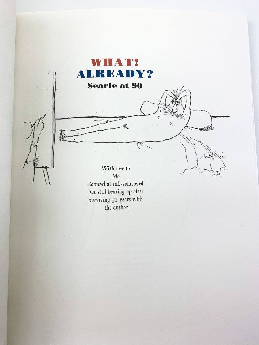 Searle, Ronald - What ! Already ? Searle at Ninety & Kiss Kiss News from Provence (2 volumes in a slipcase) - SIGNED | image7