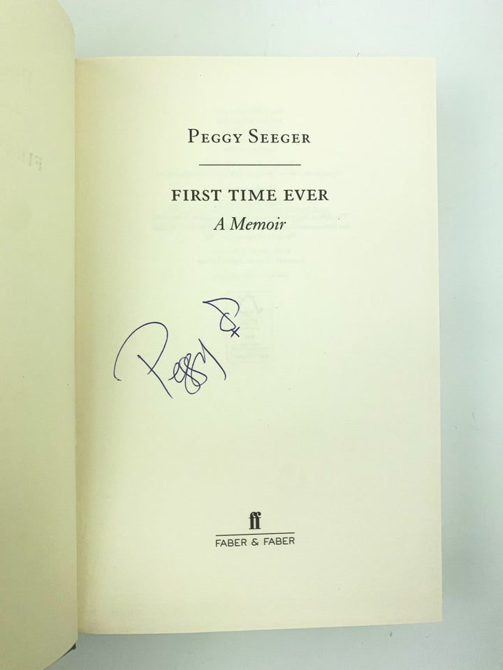 Seeger, Peggy - First Time Ever - SIGNED | image3