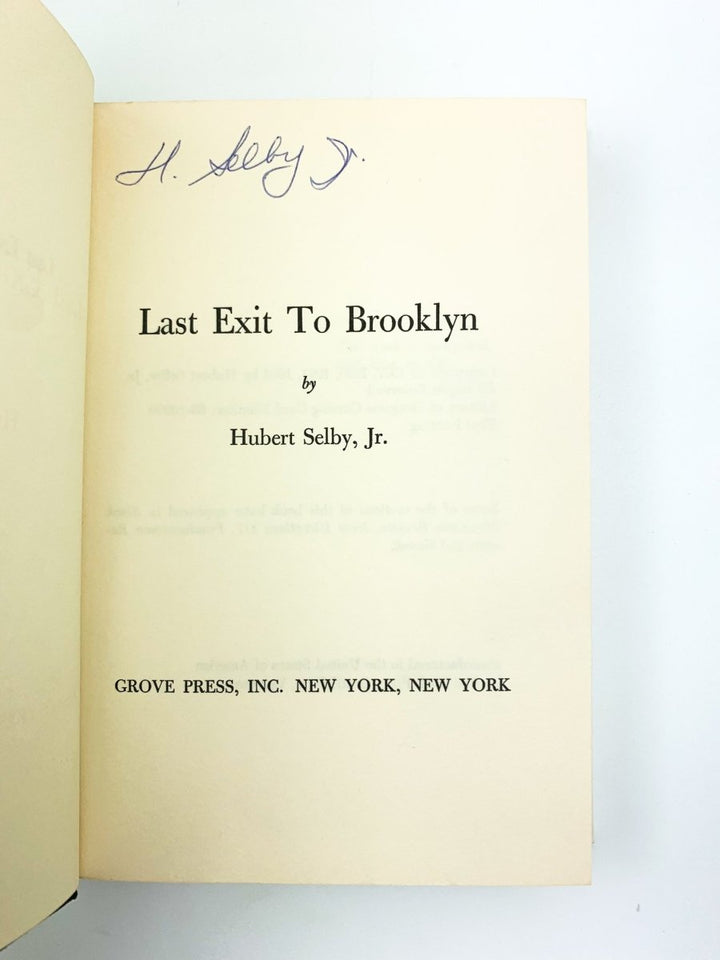 Selby Jr, Hubert - Last Exit To Brooklyn - SIGNED | image3