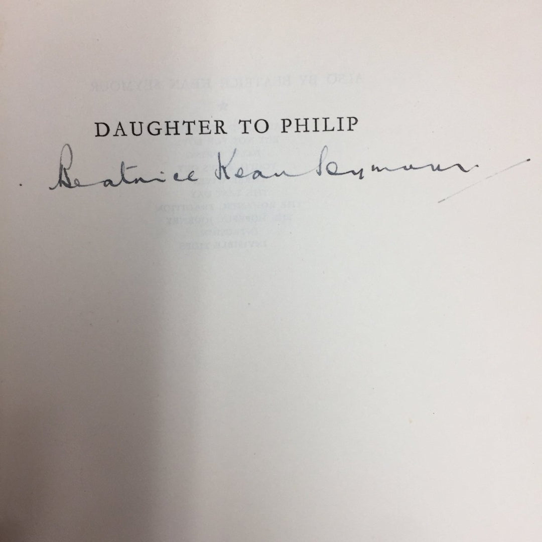 Seymour, Beatrice Kean - Daughter to Philip | back cover