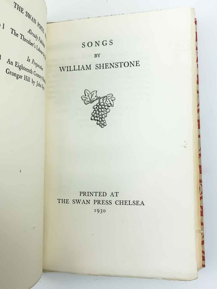 Shenstone, William - Songs by William Shenstone | pages