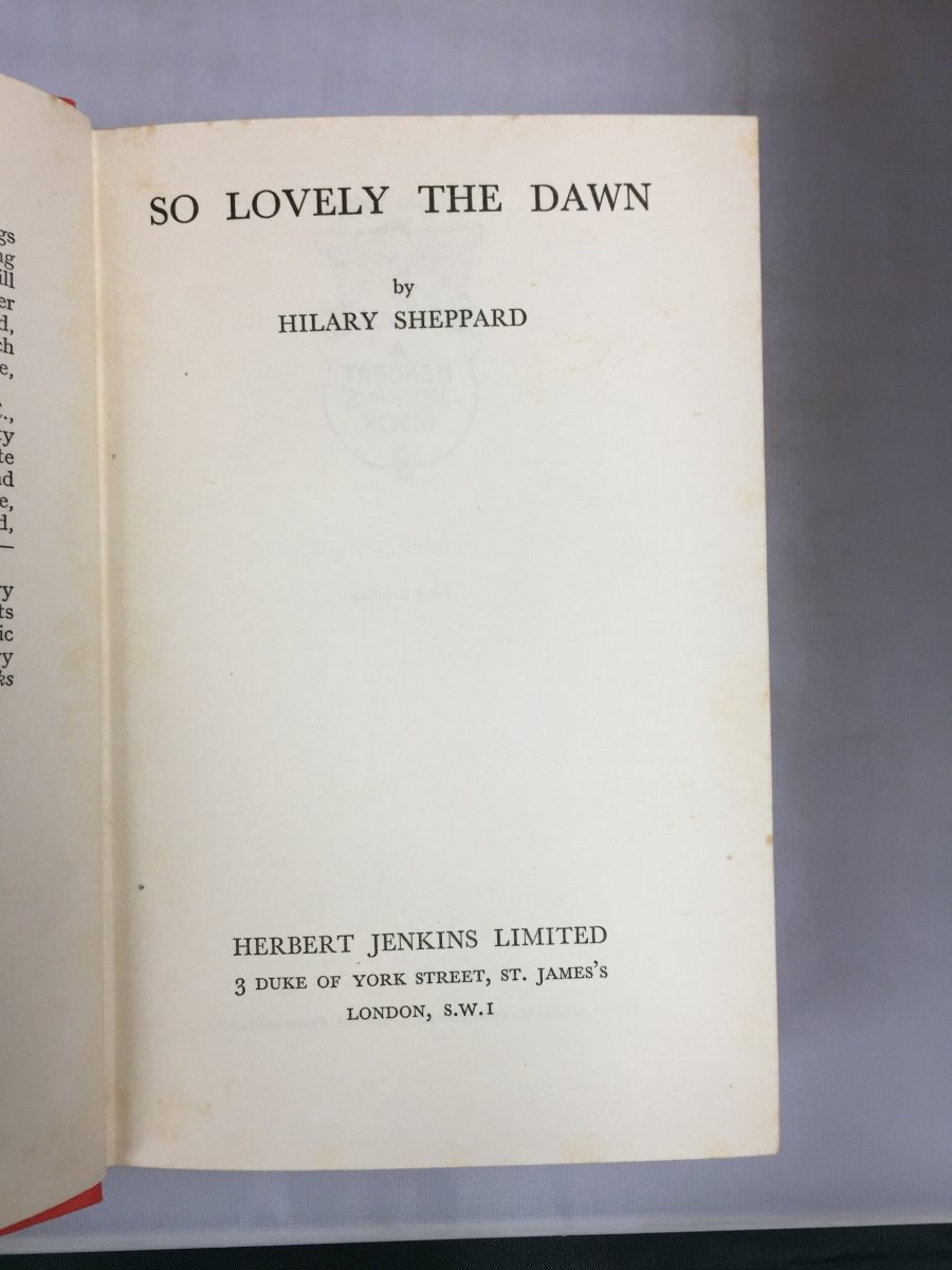 Sheppard, Hilary - So Lovely the Dawn | sample illustration