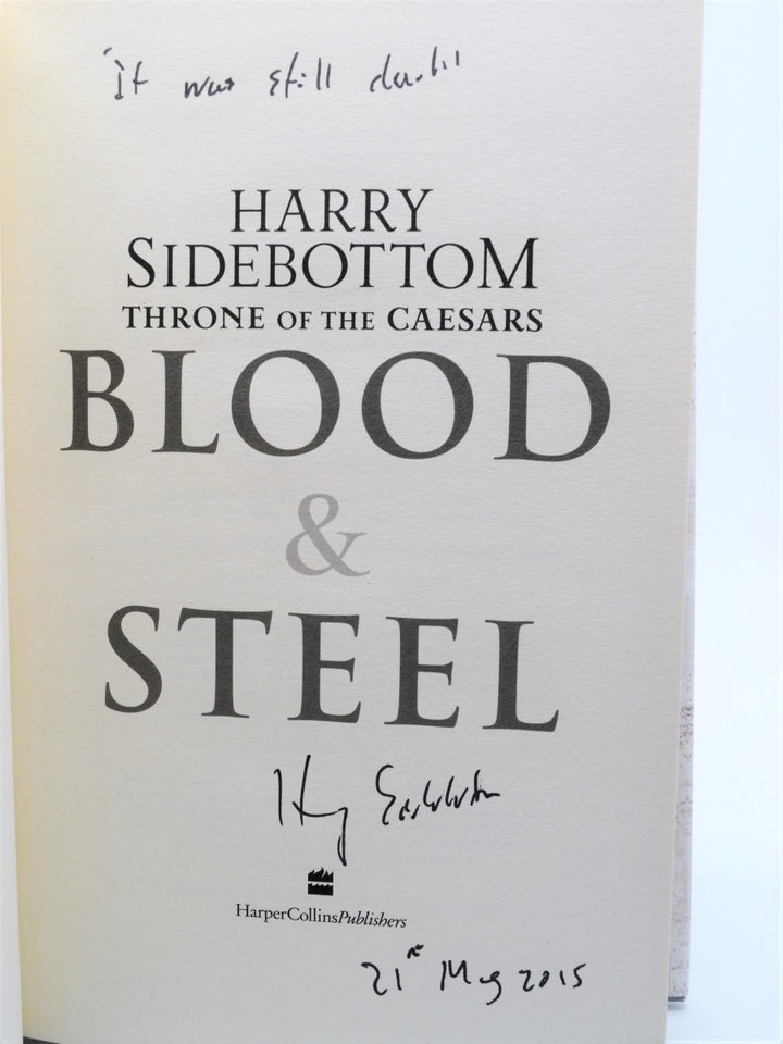 Sidebottom, Harry - Throne of the Caesars : Blood & Steel | back cover