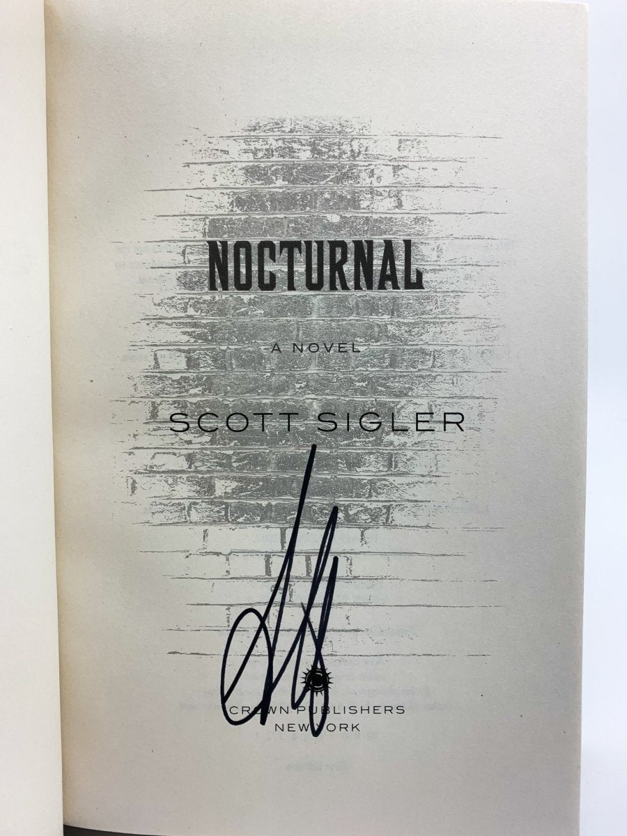 Sigler, Scott - Nocturnal - SIGNED | signature page