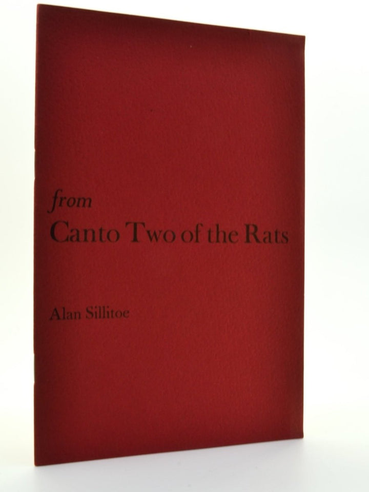 Sillitoe, Alan - From Canto Two of The Rats - SIGNED | front cover