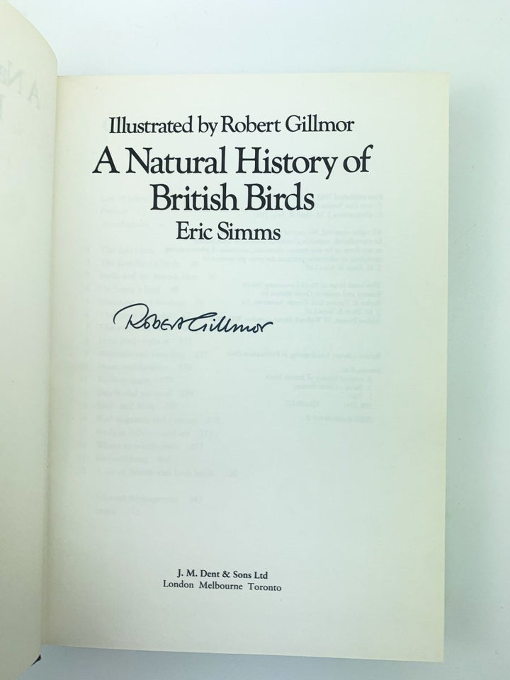Simms, Eric - A Natural History of British Birds - SIGNED | image3