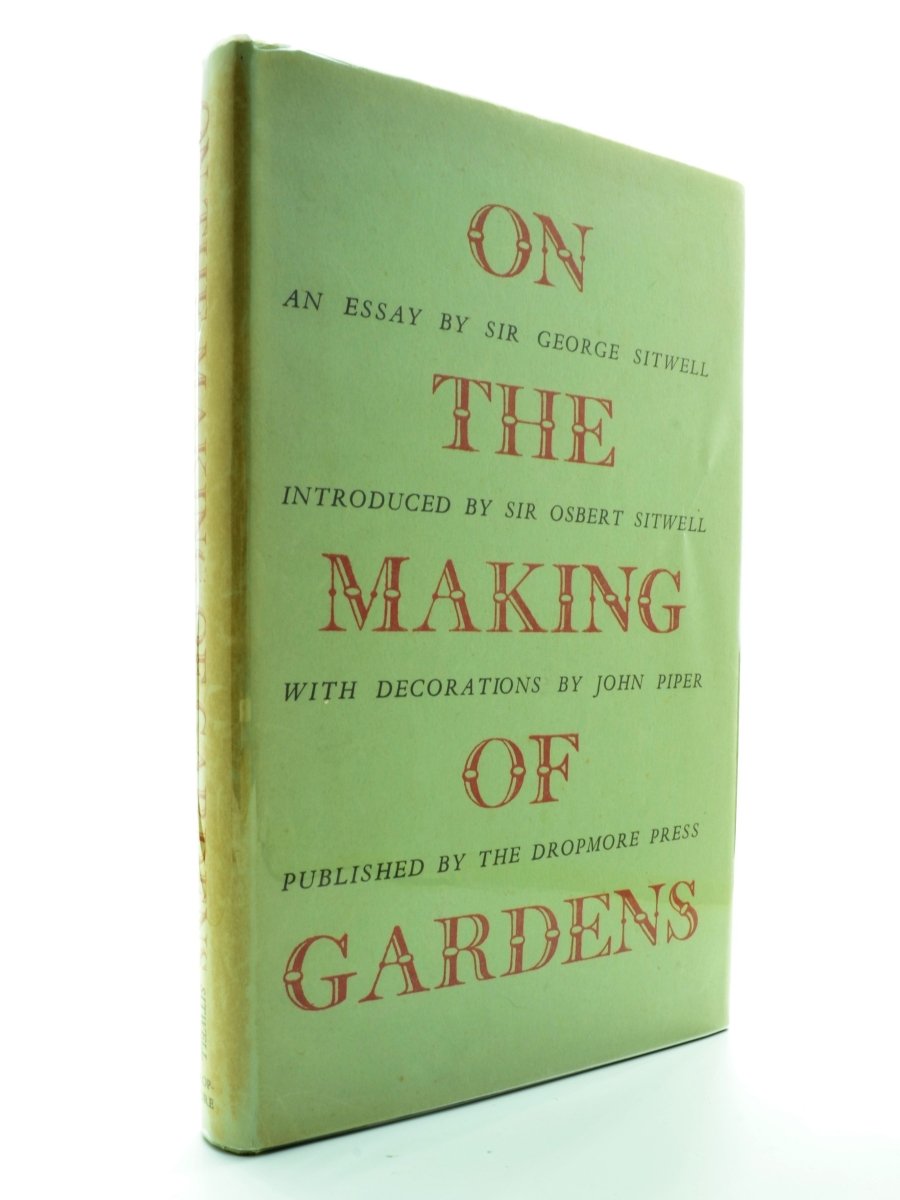 Sitwell, George - On the Making of Gardens | front cover