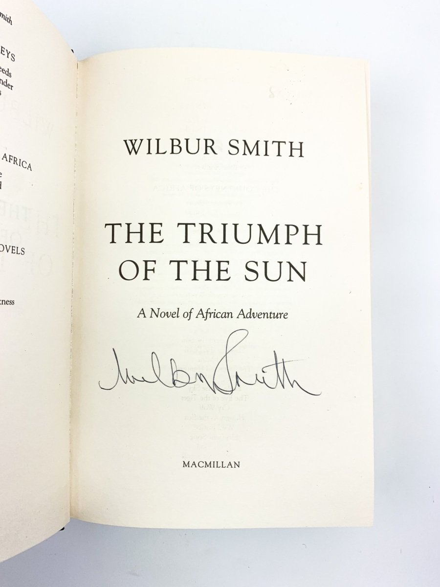 Smith, Wilbur - The Triumph of the Sun - SIGNED | image3