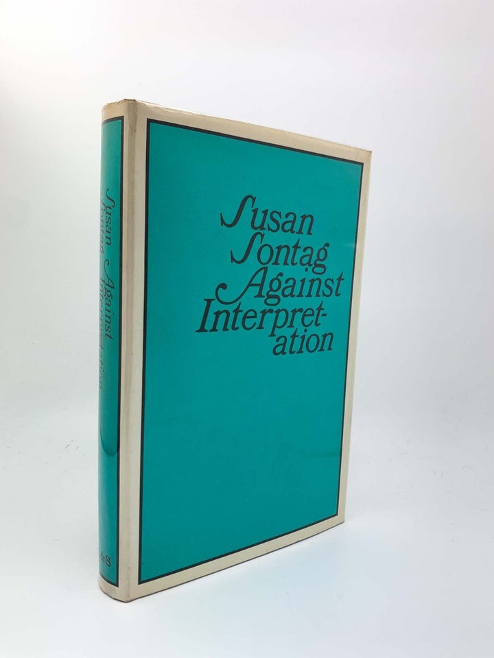 Sontag, Susan - Against Interpretation | front cover