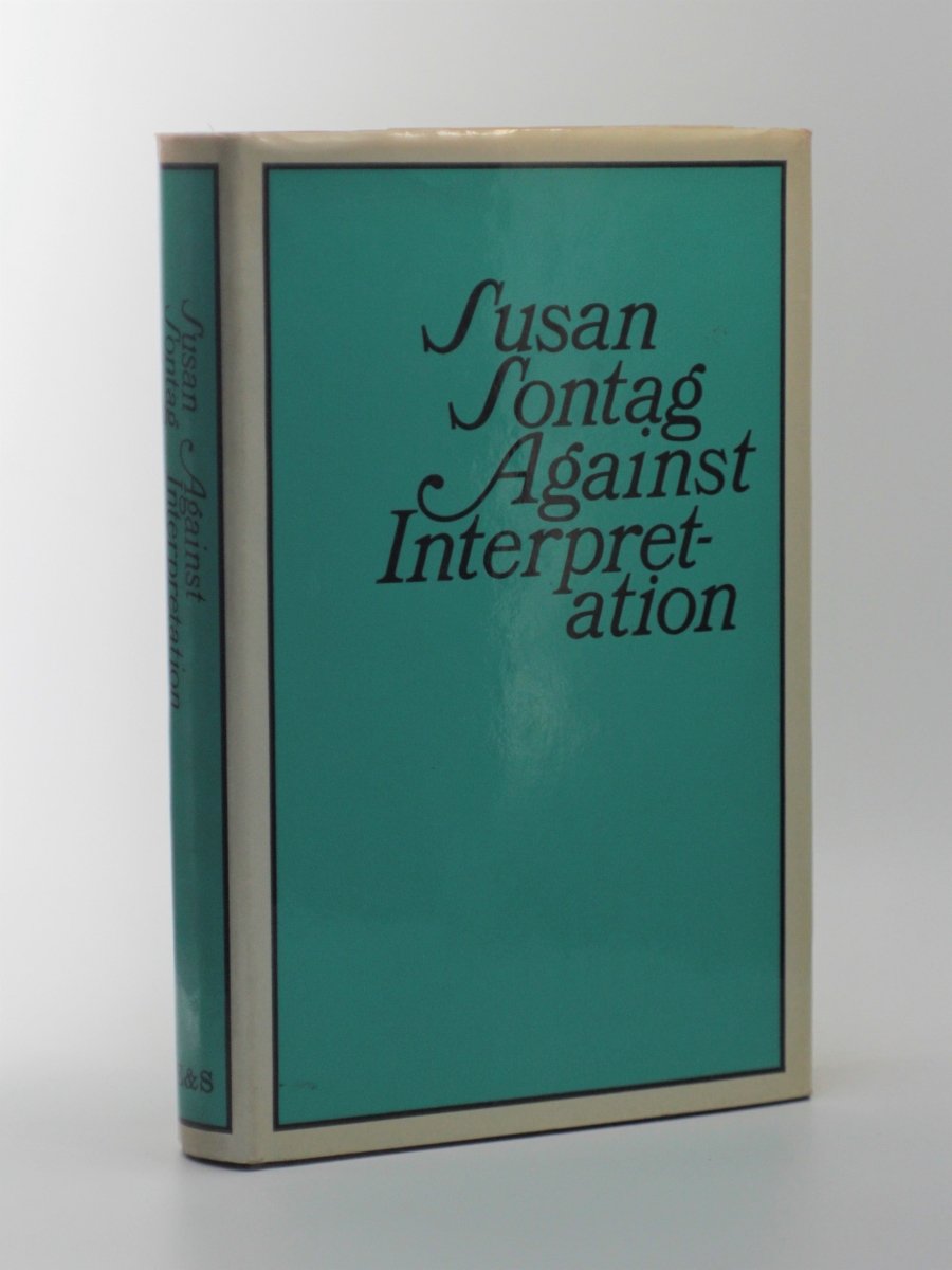 Sontag, Susan - Against Interpretation | front cover