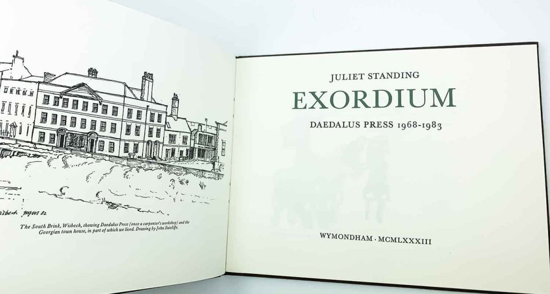 Standing, Juliet - Exordium : Daedalus Press 1968-1983 - SIGNED | back cover