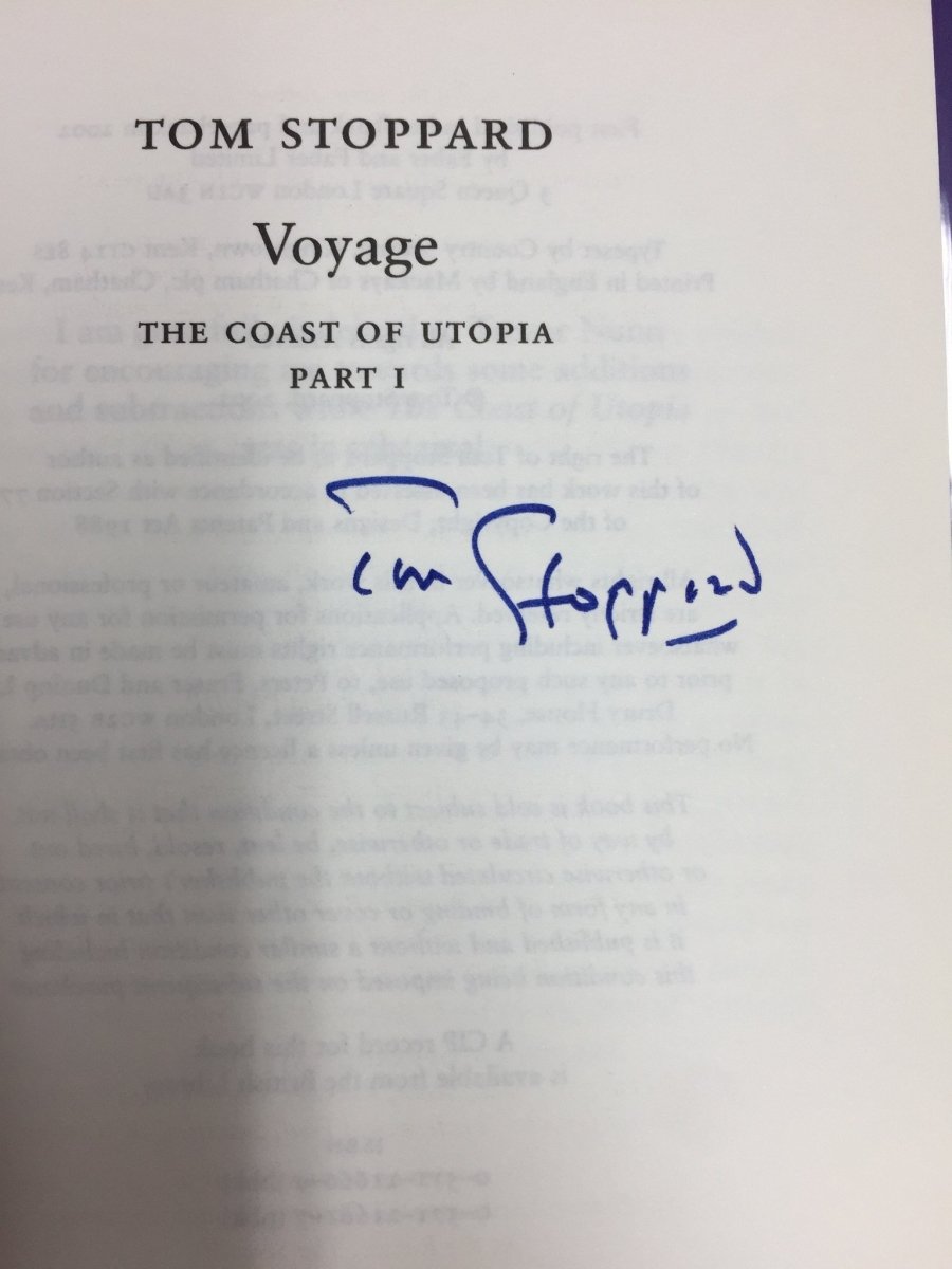 Stoppard, Tom - The Coast of Utopia ( 3 vols ) | sample illustration