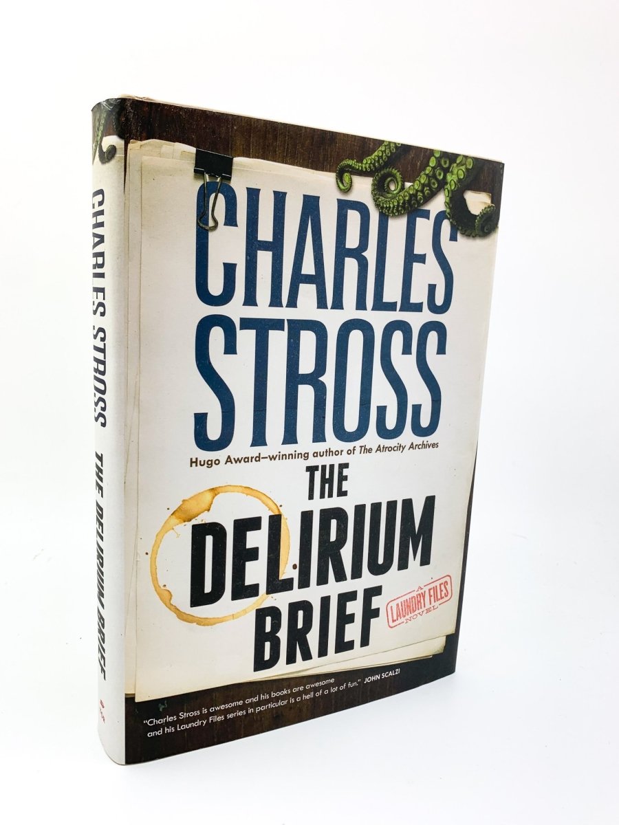 Stross, Charles - The Delirium Brief - SIGNED | back cover
