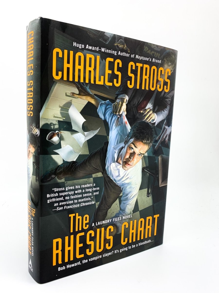 Stross, Charles - The Rhesus Chart - SIGNED | front cover