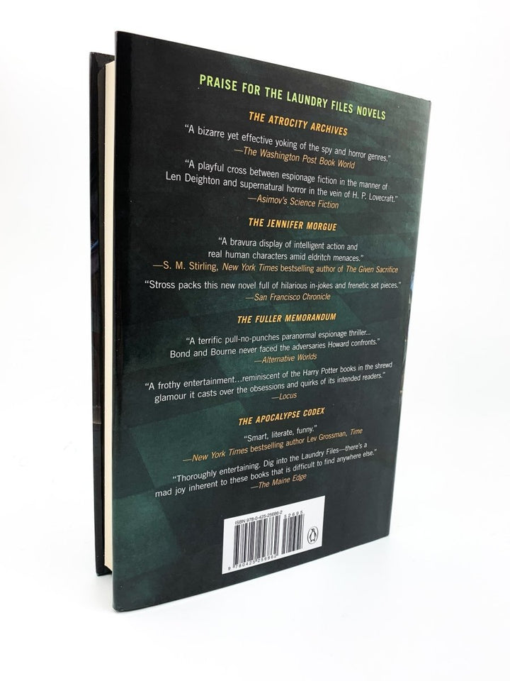 Stross, Charles - The Rhesus Chart - SIGNED | back cover