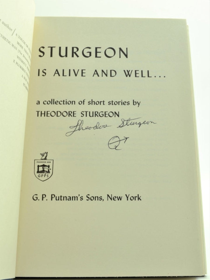 Sturgeon, Theodore - Sturgeon is Alive and Well - SIGNED | image4