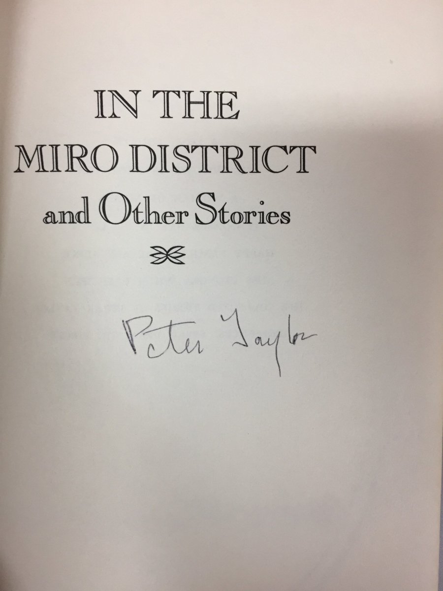 Taylor, Peter - In the Miro District | back cover