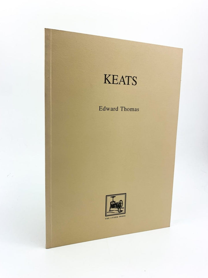 Thomas, Edward - Keats | front cover. Published by The Cyder Press in 1999. Paperback.  Condition:  Fine/No Jacket ( as Issued )