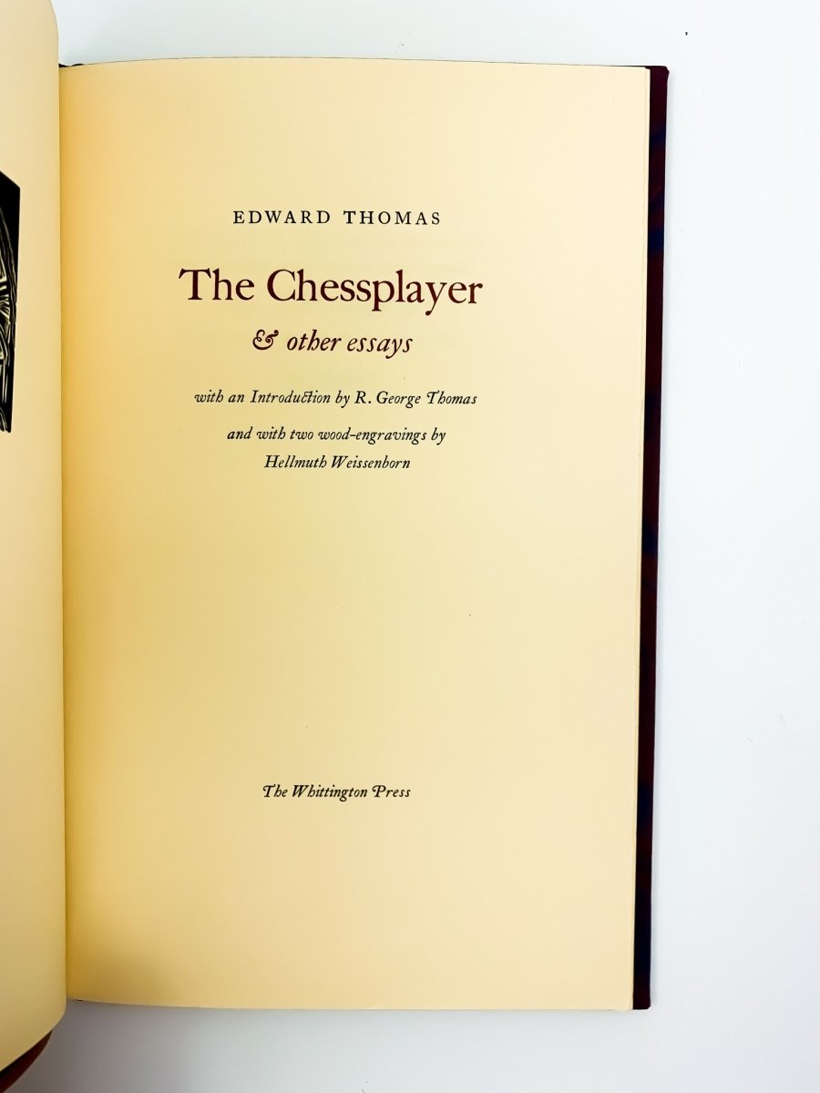 Thomas, Edward - The Chessplayer & Other Essays | image3