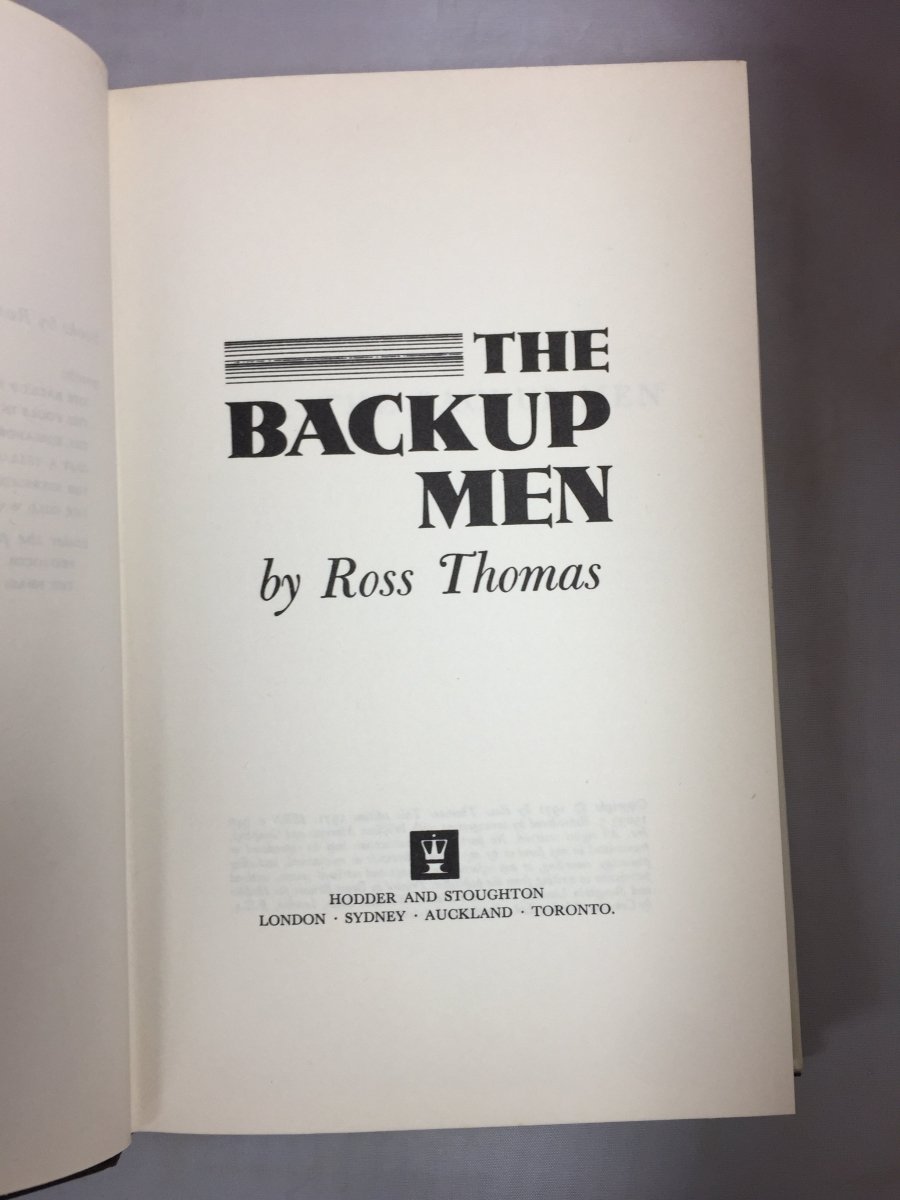 Thomas, Ross - The Backup Men | sample illustration