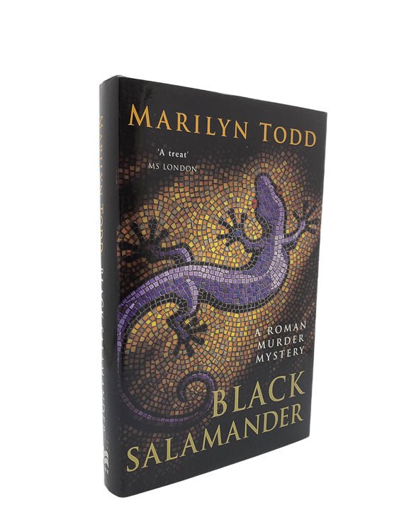 Todd, Marilyn - Black Salamander | front cover. Published by Macmillan in 2000. Hardcover.  Condition:  Near Fine +/Near Fine +