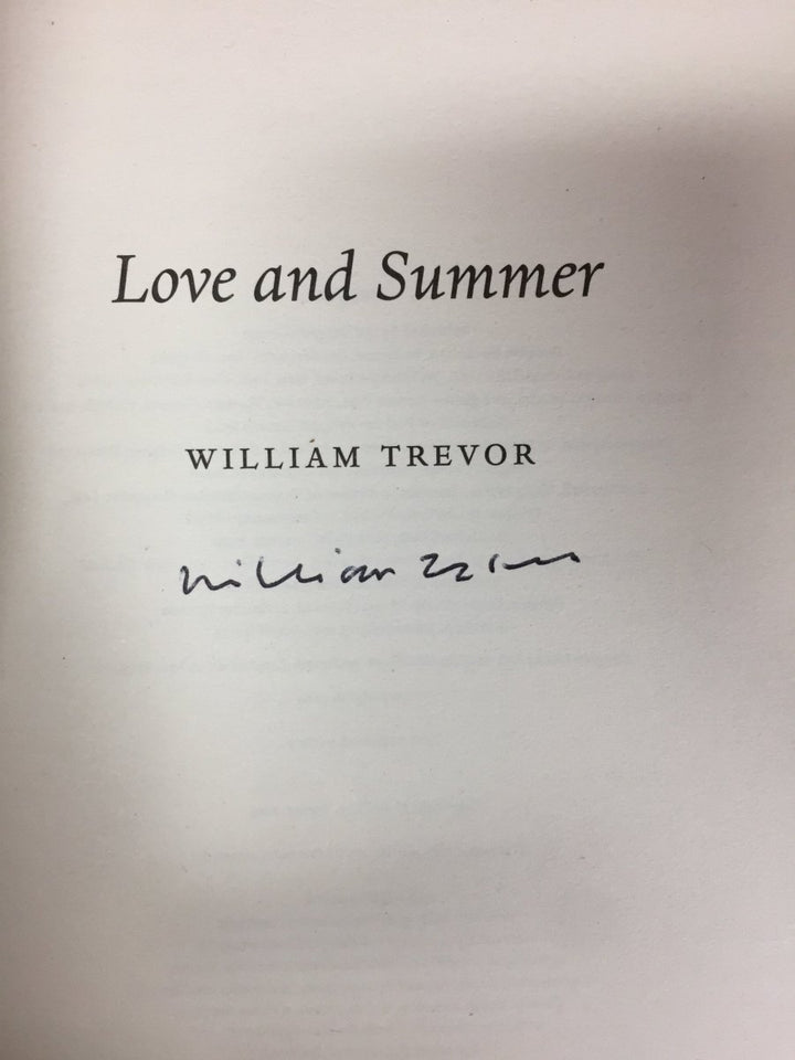 Trevor, William - Love and Summer | back cover