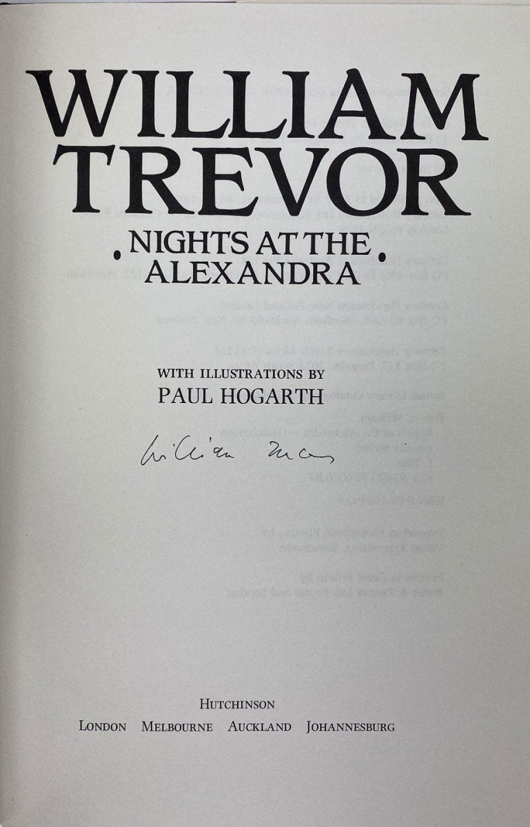 Trevor, William - Nights at the Alexandra - SIGNED | image3