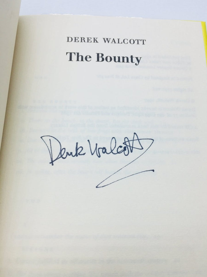 Walcott, Derek - The Bounty | sample illustration