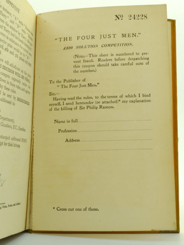 Wallace, Edgar - The Four Just Men | image4