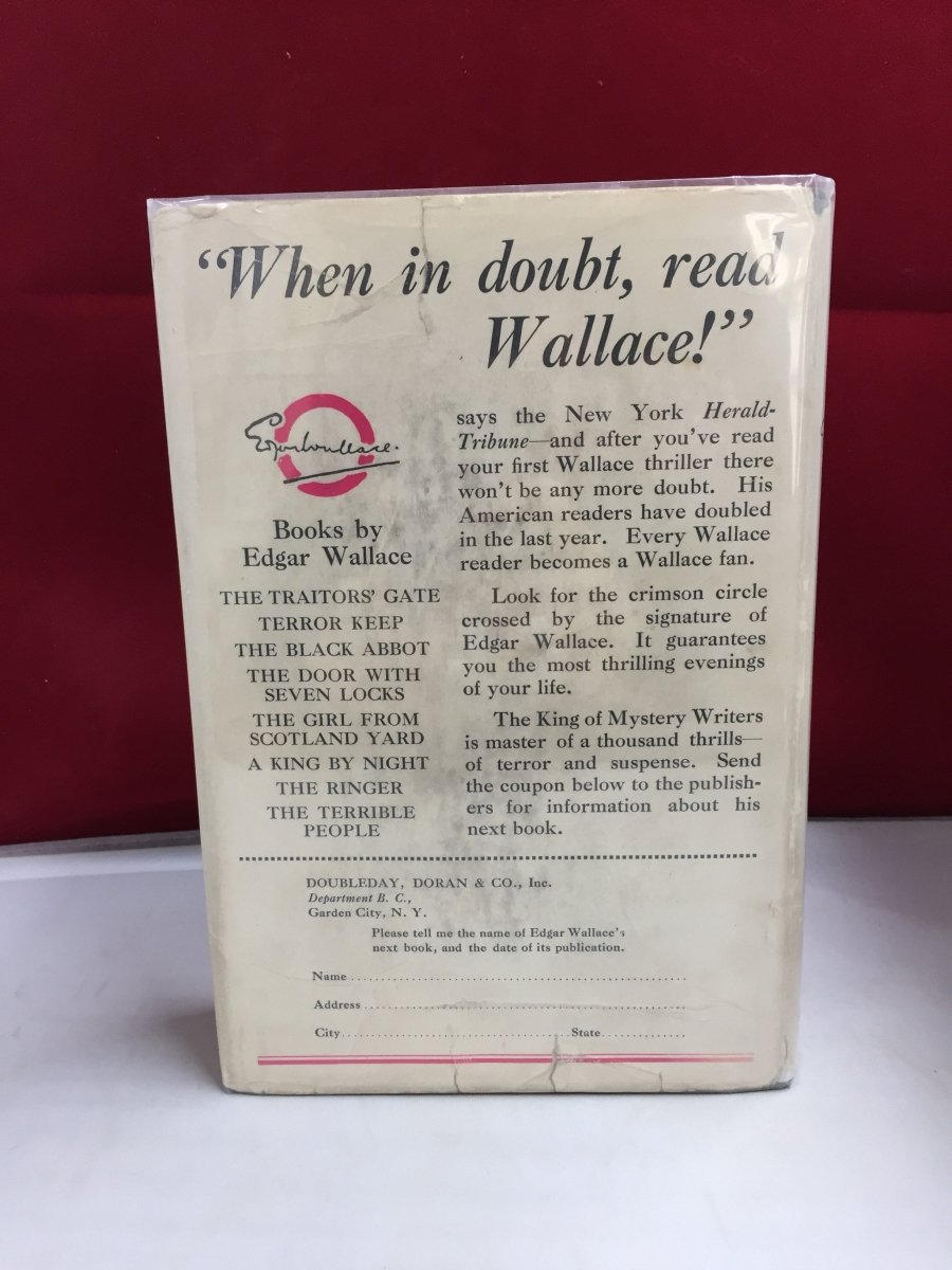 Wallace, Edgar - The Squealer | back cover