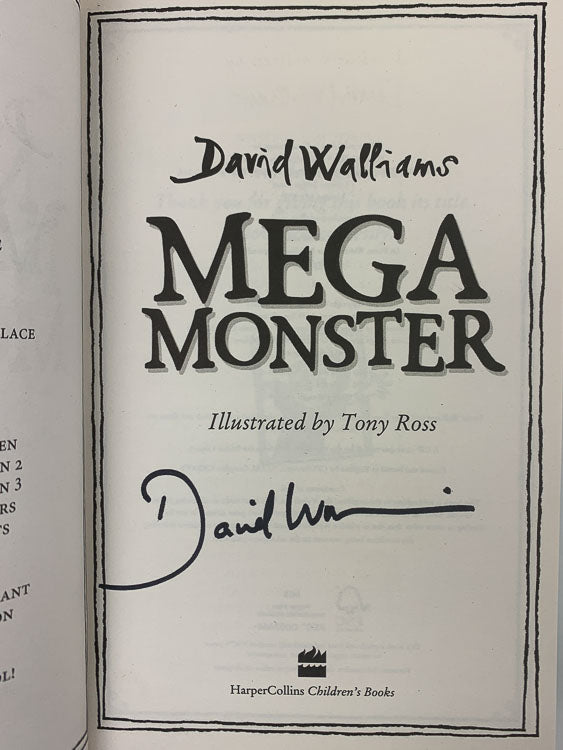 Walliams, David - Megamonster - SIGNED | back cover