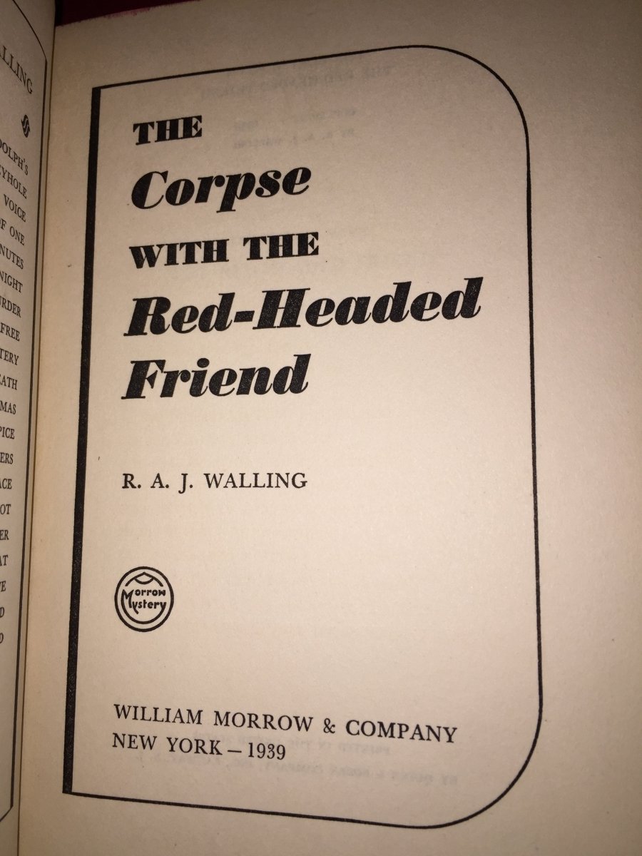 Walling, R A J - The Corpse with the Red-Headed Friend | sample illustration