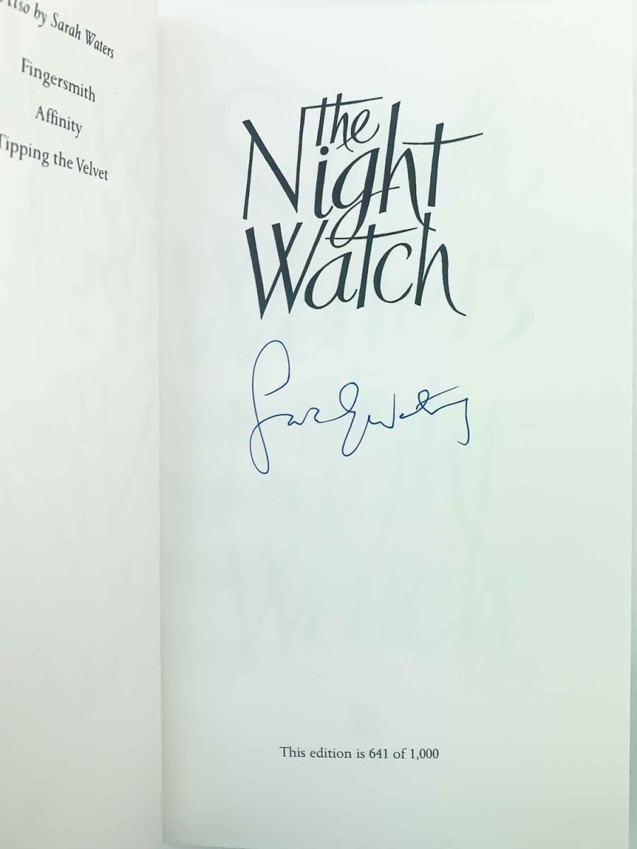 Waters, Sarah - The Night Watch - SIGNED | back cover