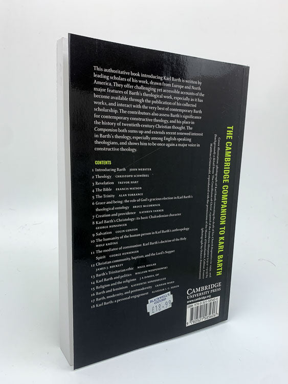 Webster, John ( edits ) - The Cambridge Companion to Karl Barth | back cover