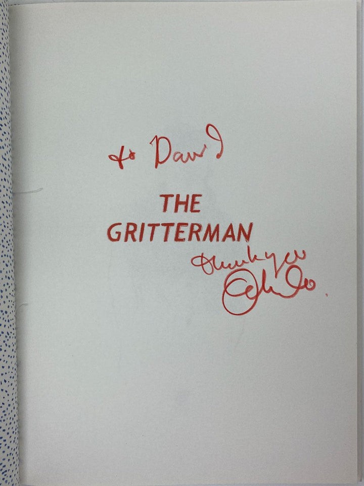 Weeks, Orlando - The Gritterman - SIGNED | signature page