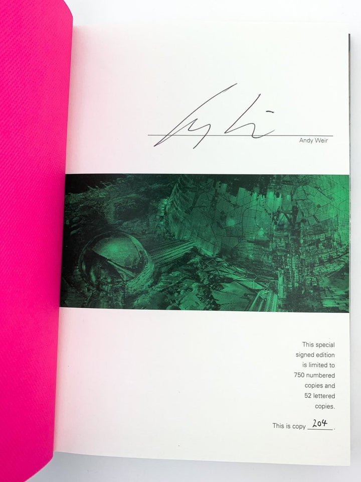Weir, Andy - Artemis - SIGNED | signature page