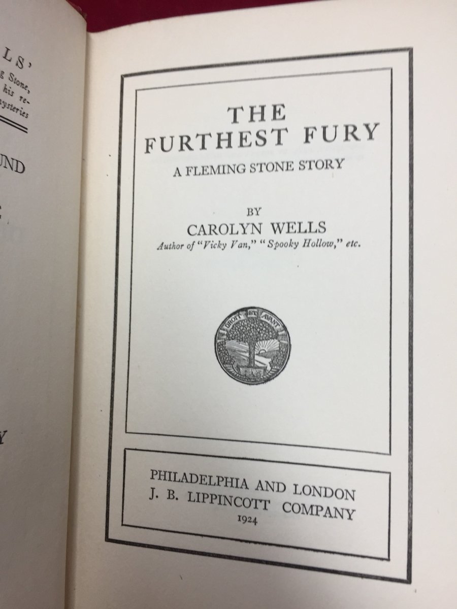 Wells, Carolyn - The Furthest Fury | pages