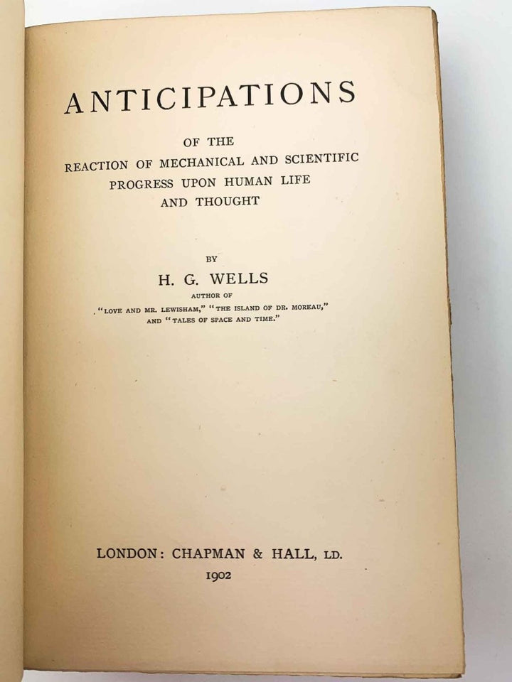 Wells, H G - Anticipations | pages
