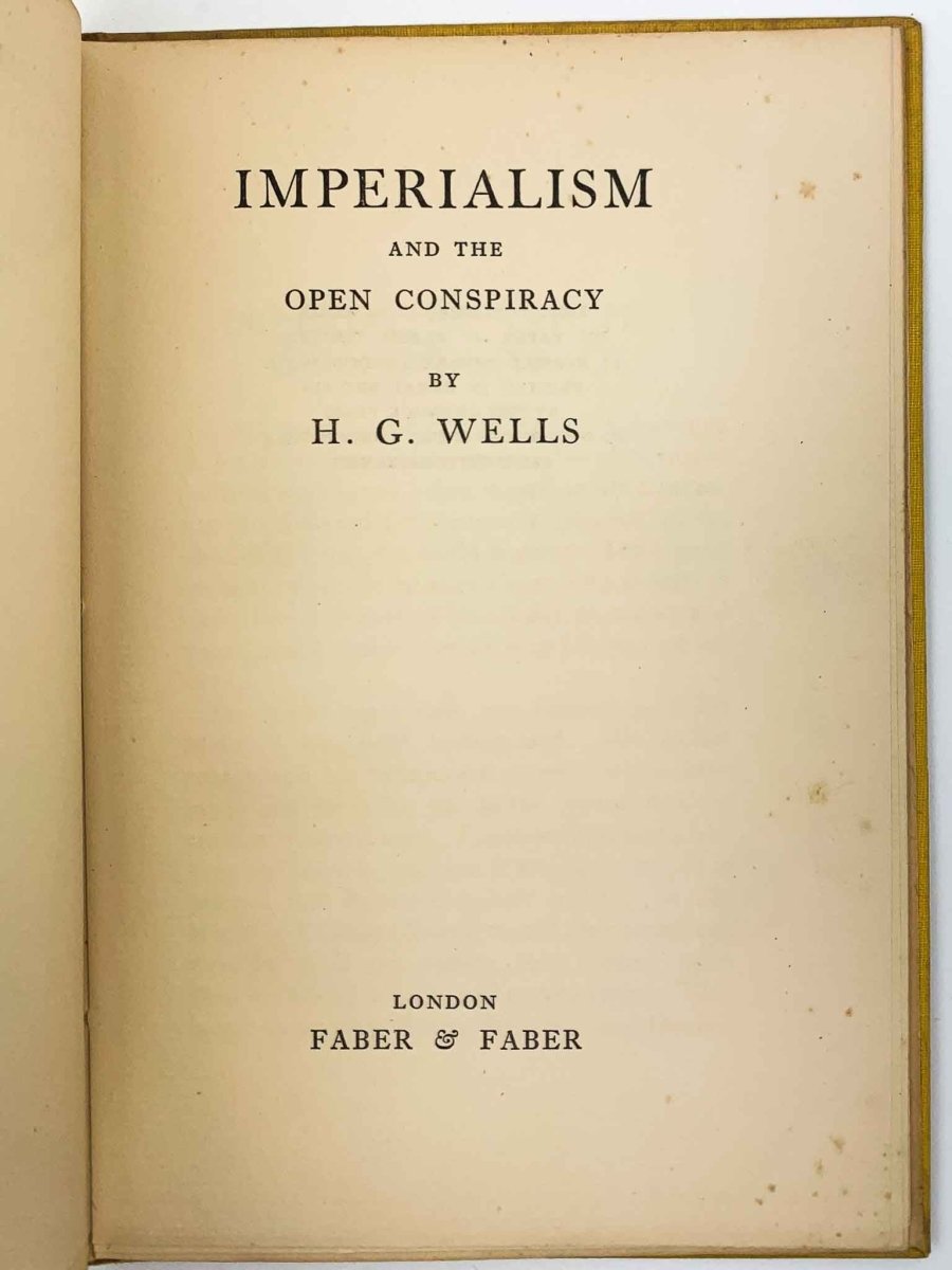 Wells, H. G. - Imperialism and the Open Conspiracy | pages