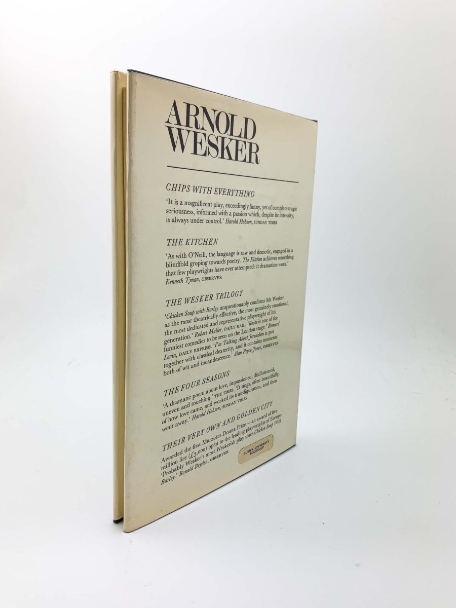 Wesker, Arnold - The Friends - SIGNED | back cover