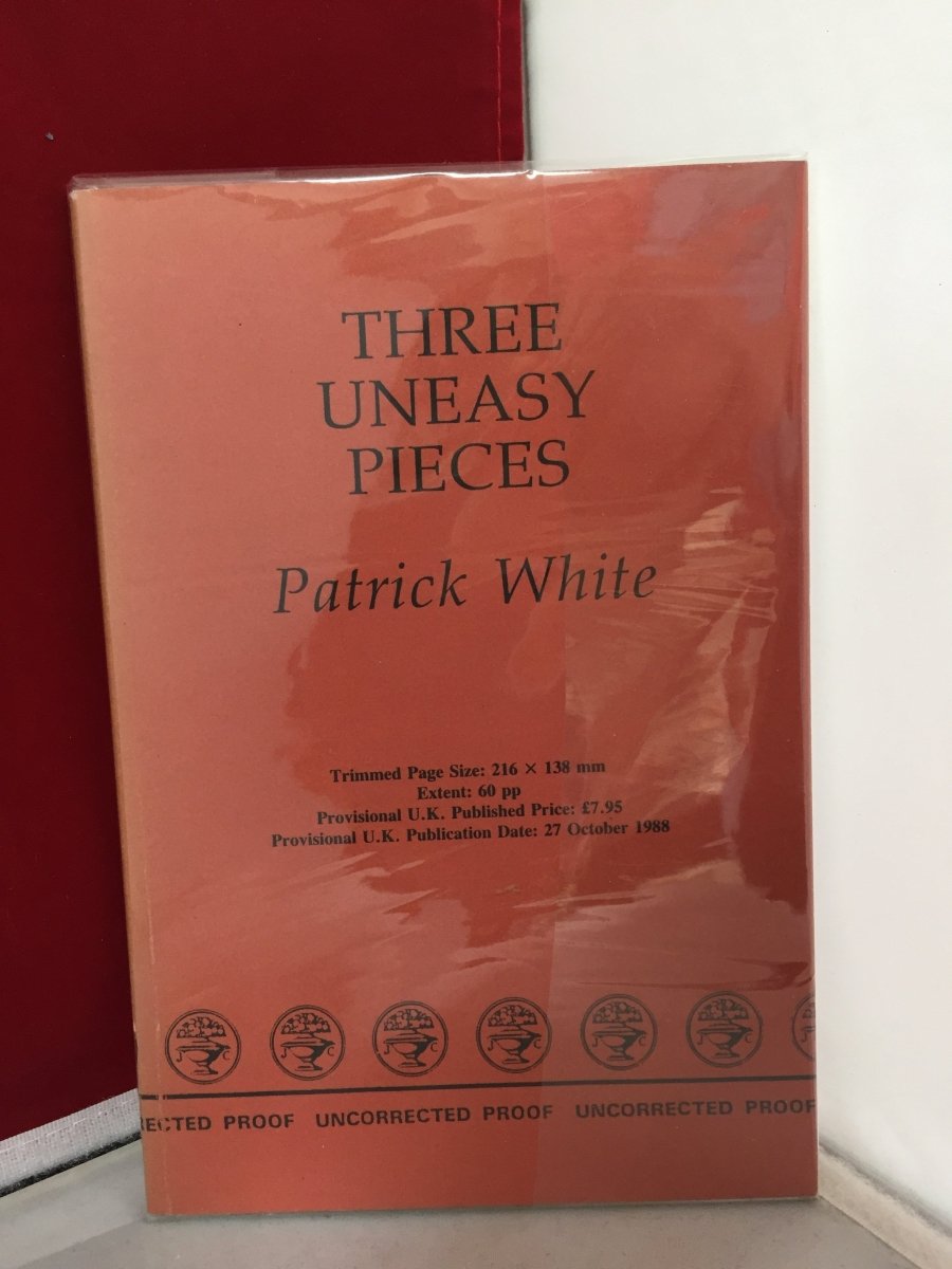 White, Patrick - Three Uneasy Pieces | front cover